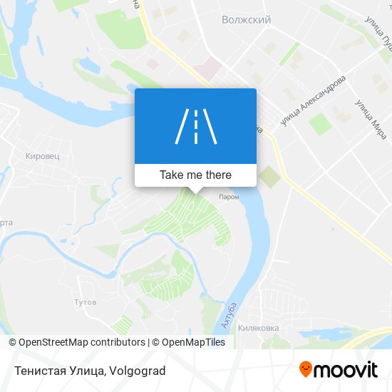 Тенистая Улица map