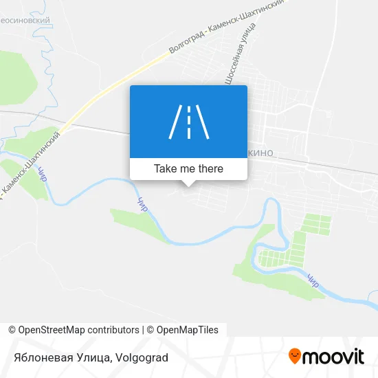 Яблоневая Улица map