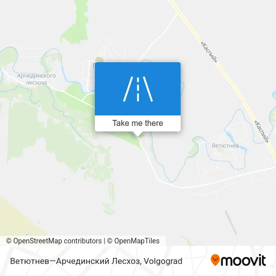 Ветютнев—Арчединский Лесхоз map