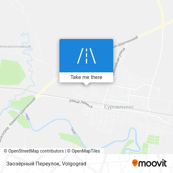 Заозёрный Переулок map