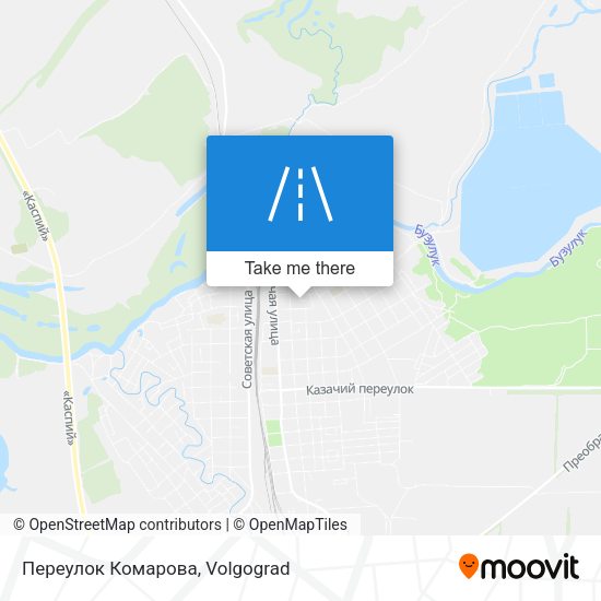 Переулок Комарова map