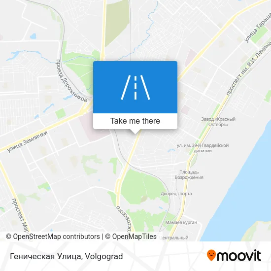 Геническая Улица map