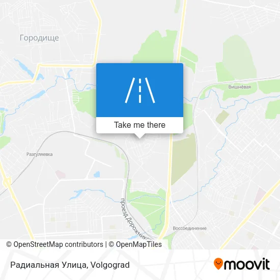 Радиальная Улица map
