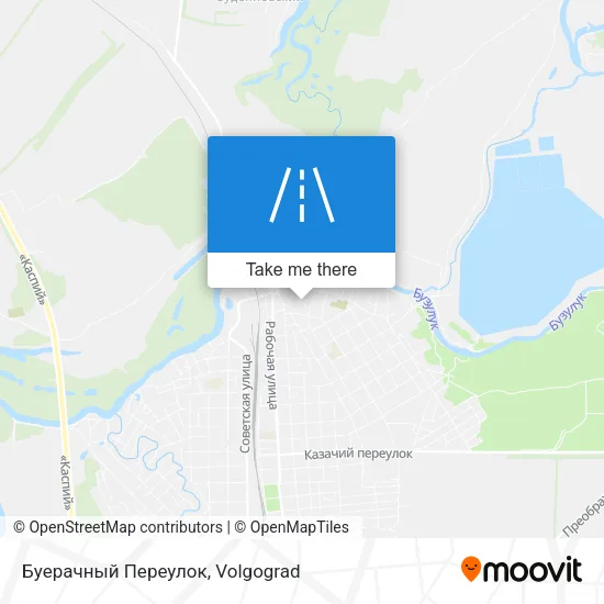 Буерачный Переулок map