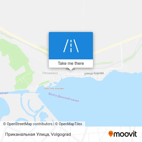 Приканальная Улица map