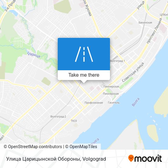 Улица Царицынской Обороны map