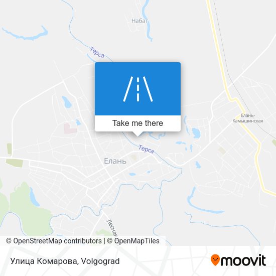 Улица Комарова map