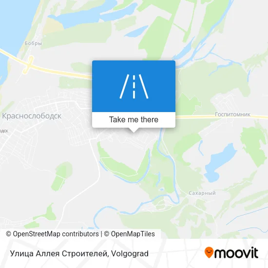 Улица Аллея Строителей map