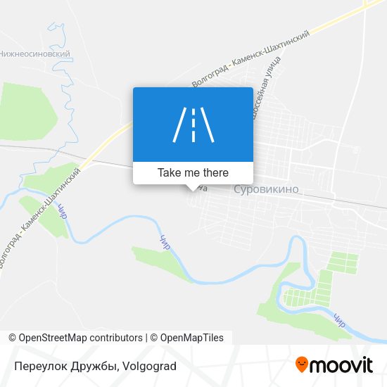 Переулок Дружбы map