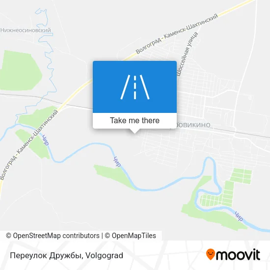 Переулок Дружбы map