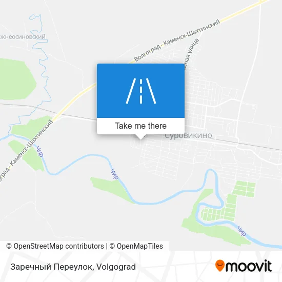 Заречный Переулок map