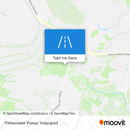 Рябиновая Улица map