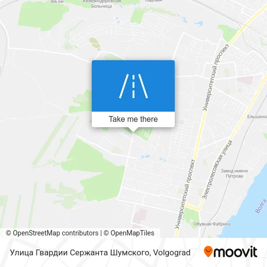 Улица Гвардии Сержанта Шумского map