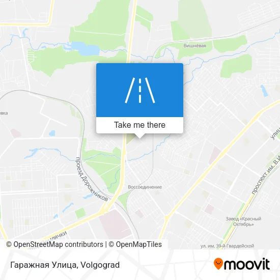 Гаражная Улица map