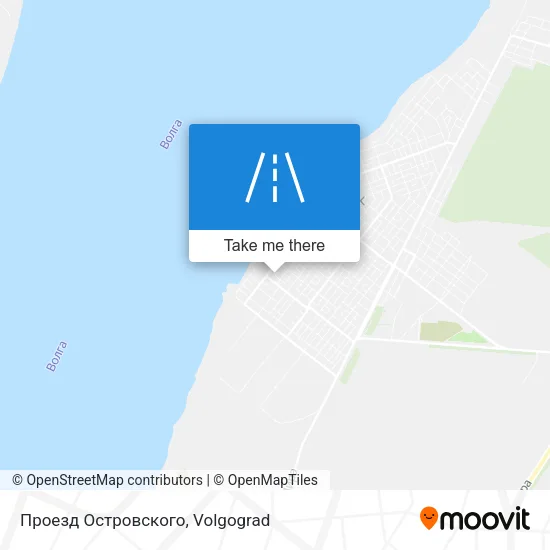 Проезд Островского map