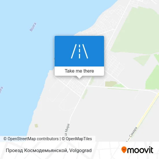 Проезд Космодемьянской map