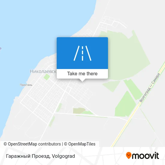 Гаражный Проезд map