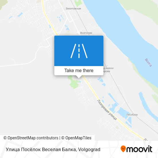 Улица Посёлок Веселая Балка map