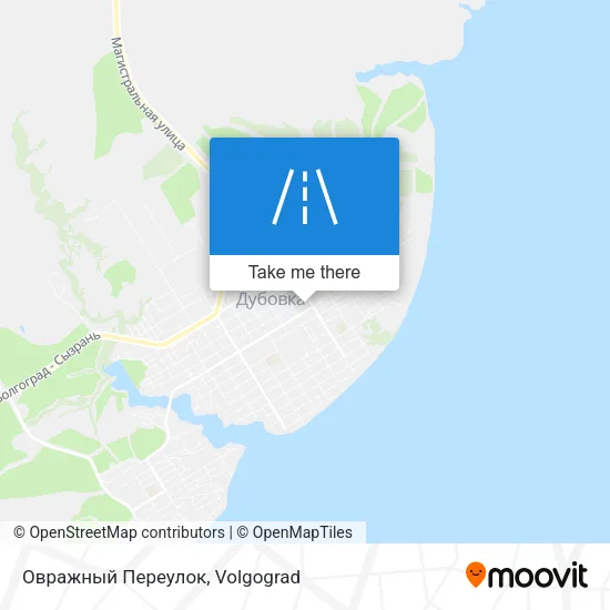 Овражный Переулок map