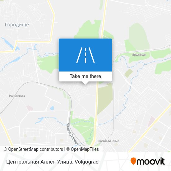 Центральная Аллея Улица map