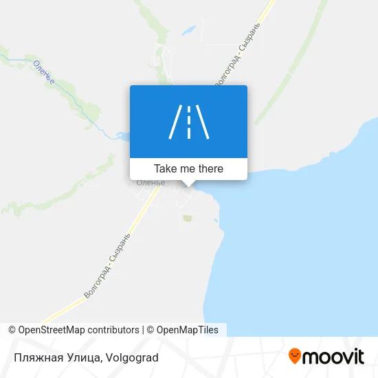 Пляжная Улица map