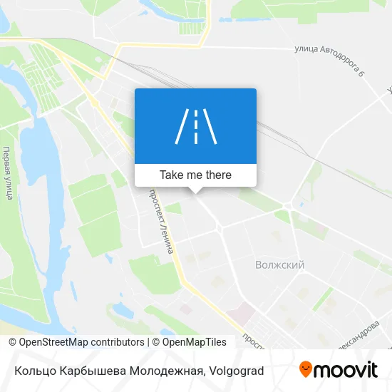 Кольцо Карбышева Молодежная map