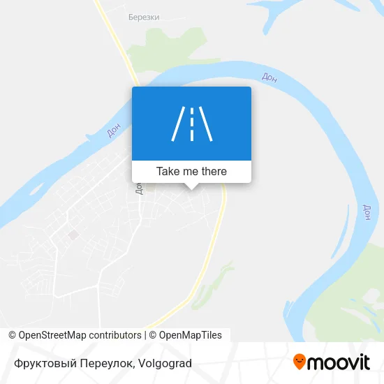 Фруктовый Переулок map