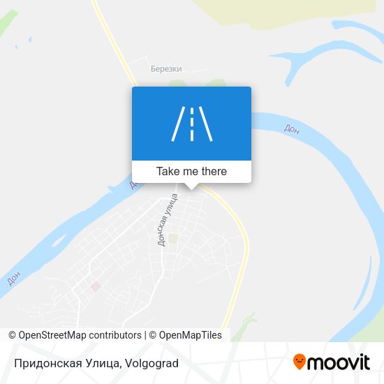Придонская Улица map