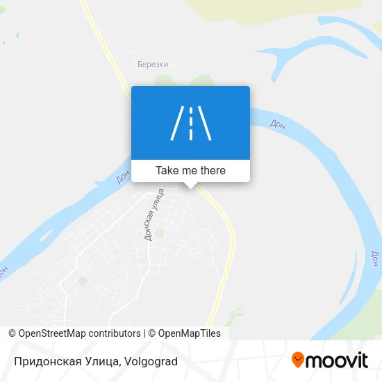 Придонская Улица map