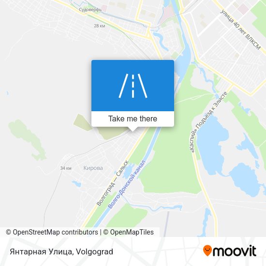Янтарная Улица map