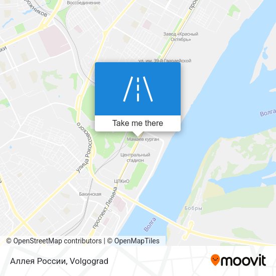 Аллея России map