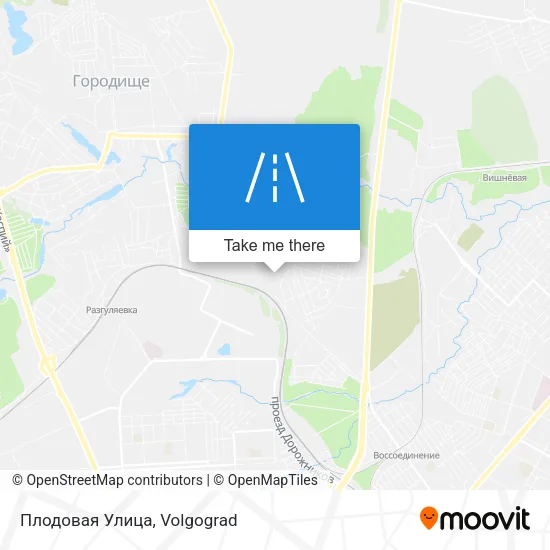 Плодовая Улица map