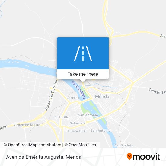 Avenida Emérita Augusta map