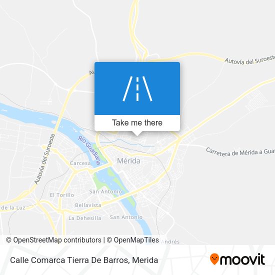 Calle Comarca Tierra De Barros map