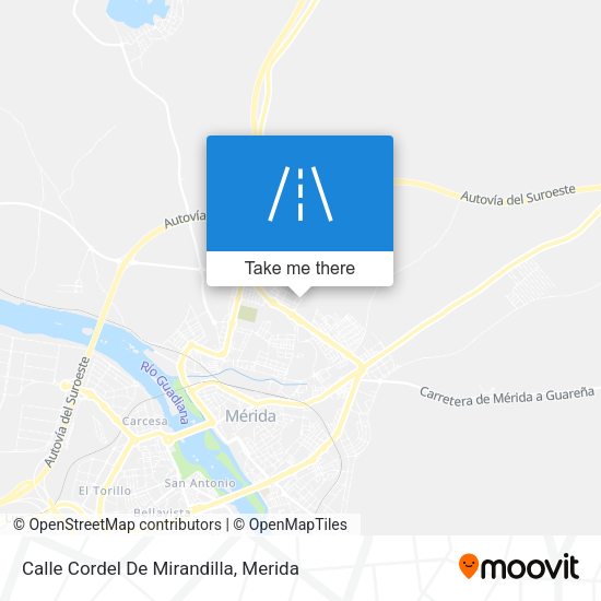Calle Cordel De Mirandilla map