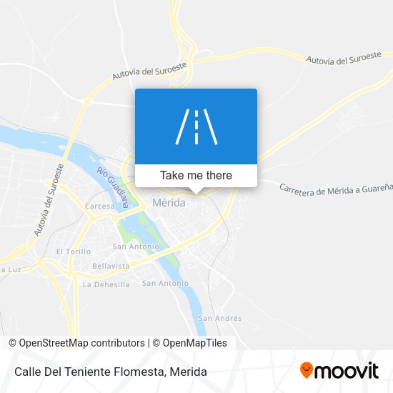 Calle Del Teniente Flomesta map