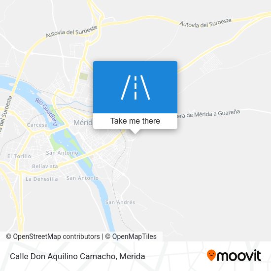 Calle Don Aquilino Camacho map