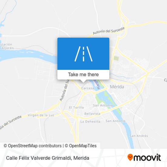 Calle Félix Valverde Grimaldi map