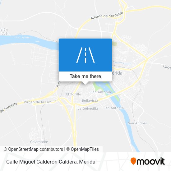 Calle Miguel Calderón Caldera map