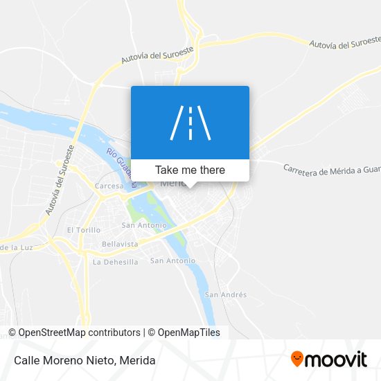 Calle Moreno Nieto map