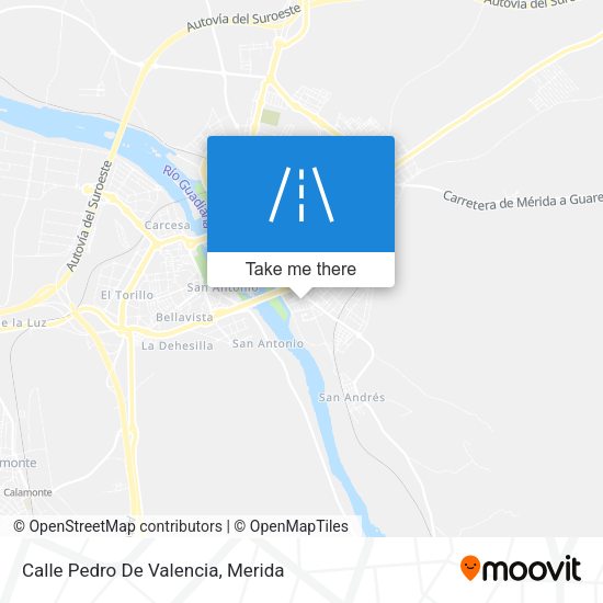 Calle Pedro De Valencia map