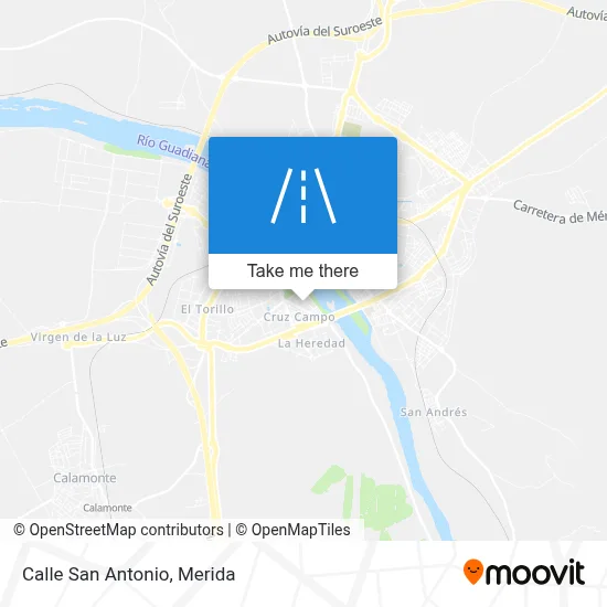 Calle San Antonio map