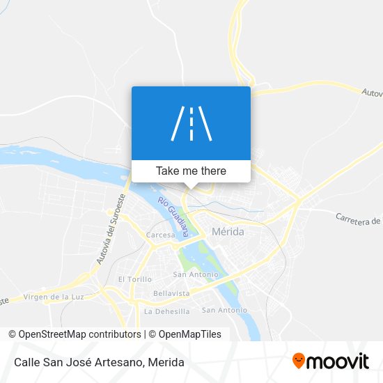 Calle San José Artesano map