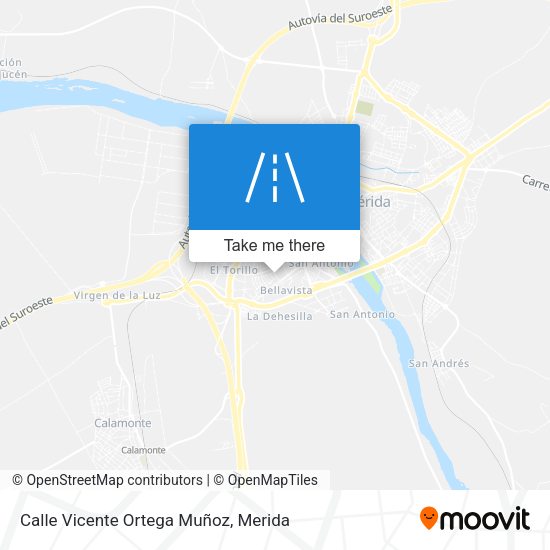 Calle Vicente Ortega Muñoz map