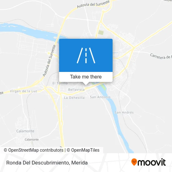 Ronda Del Descubrimiento map