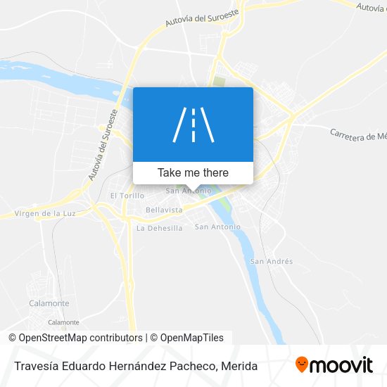 Travesía Eduardo Hernández Pacheco map