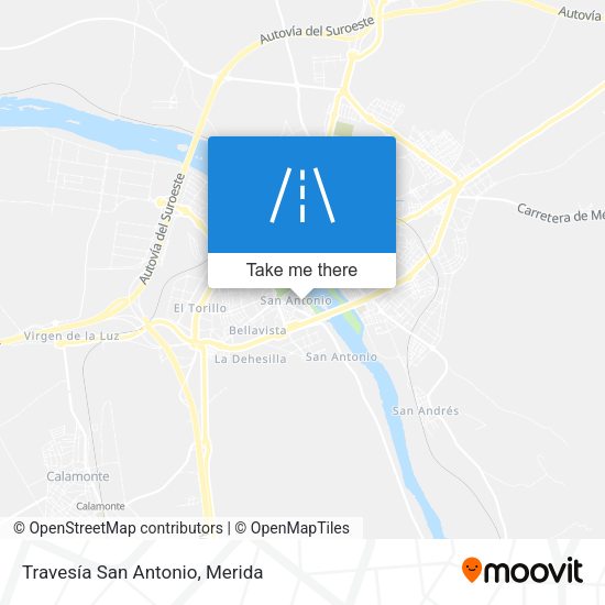 Travesía San Antonio map