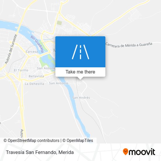 Travesía San Fernando map