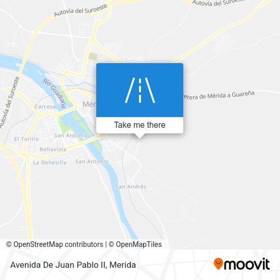 Avenida De Juan Pablo II map