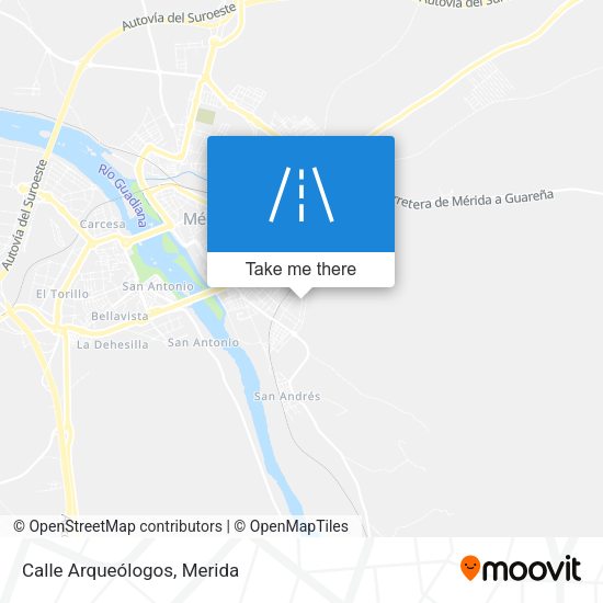 Calle Arqueólogos map